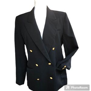 Austin Reed Wool Blazer Black Jacket